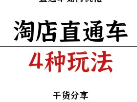 2024直通车的四种玩儿法来啦,我不允许还有